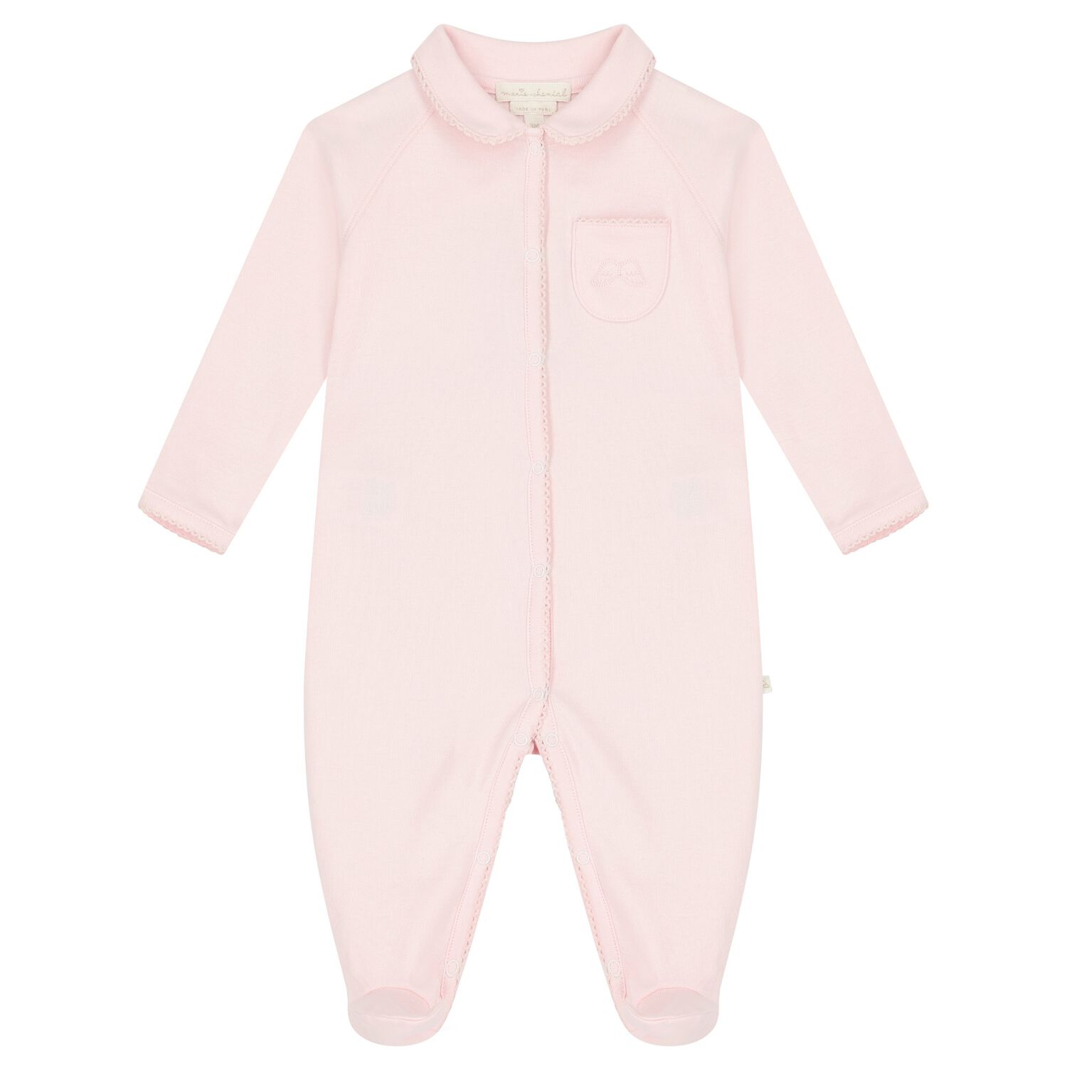 Baby Girls Pink Babygrow, 2, hi-res image number null