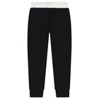 Boys Black Logo Joggers, 1, hi-res
