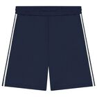 Navy Blue Tiger Logo Shorts, 1, hi-res