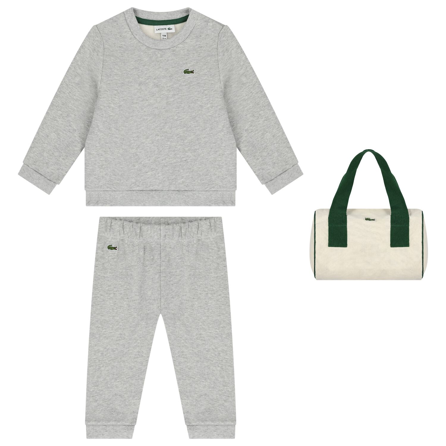 Baby Boys Grey Logo Tracksuit, 1, hi-res