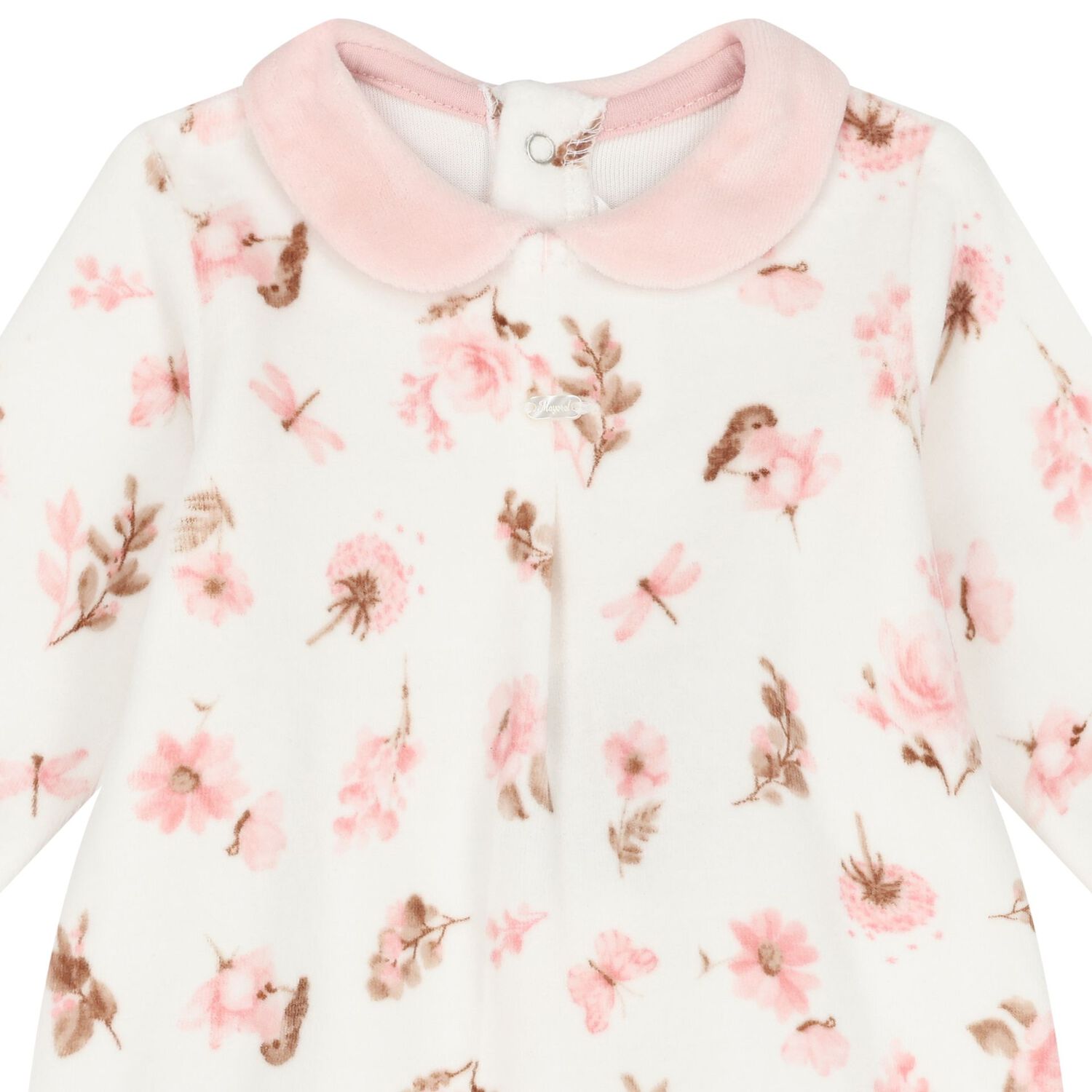   أفرول بنات  باللون العاجي والوردي ( قطعتان), 1, hi-res