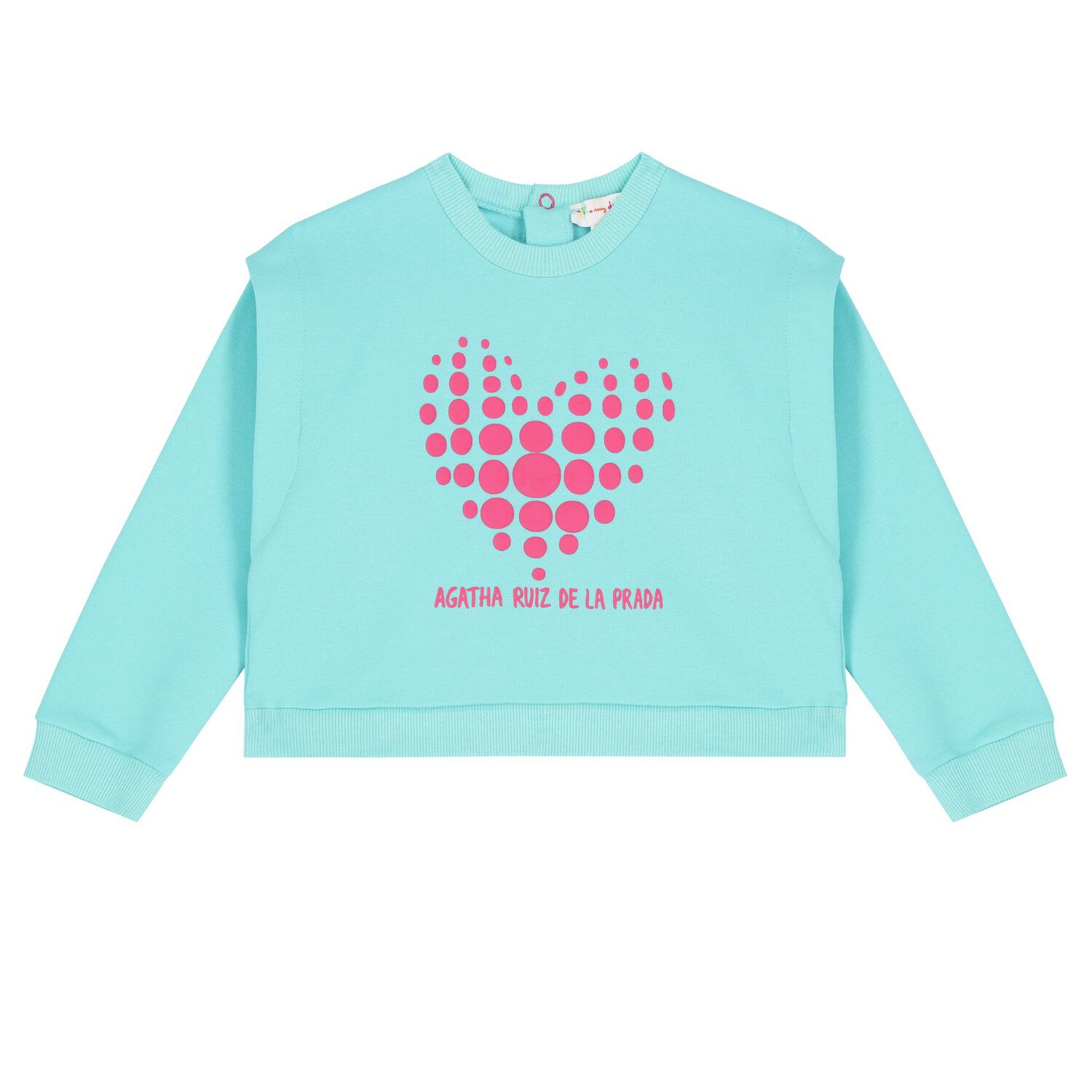 Girl Aqua & Pink Logo Heart Skirt Set, 1, hi-res image number null