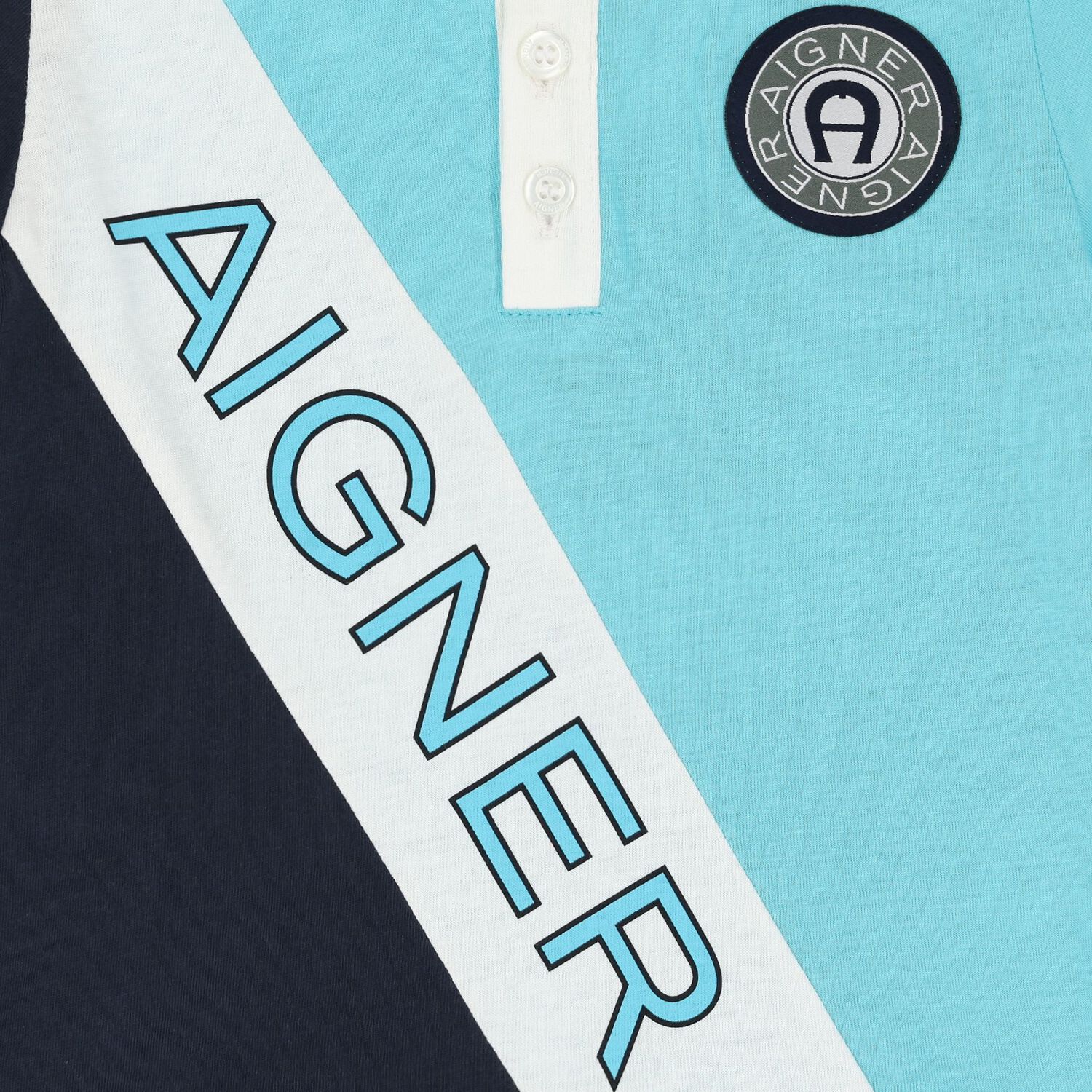 Younger Boys Blue Logo Polo Shirt, 1, hi-res image number null