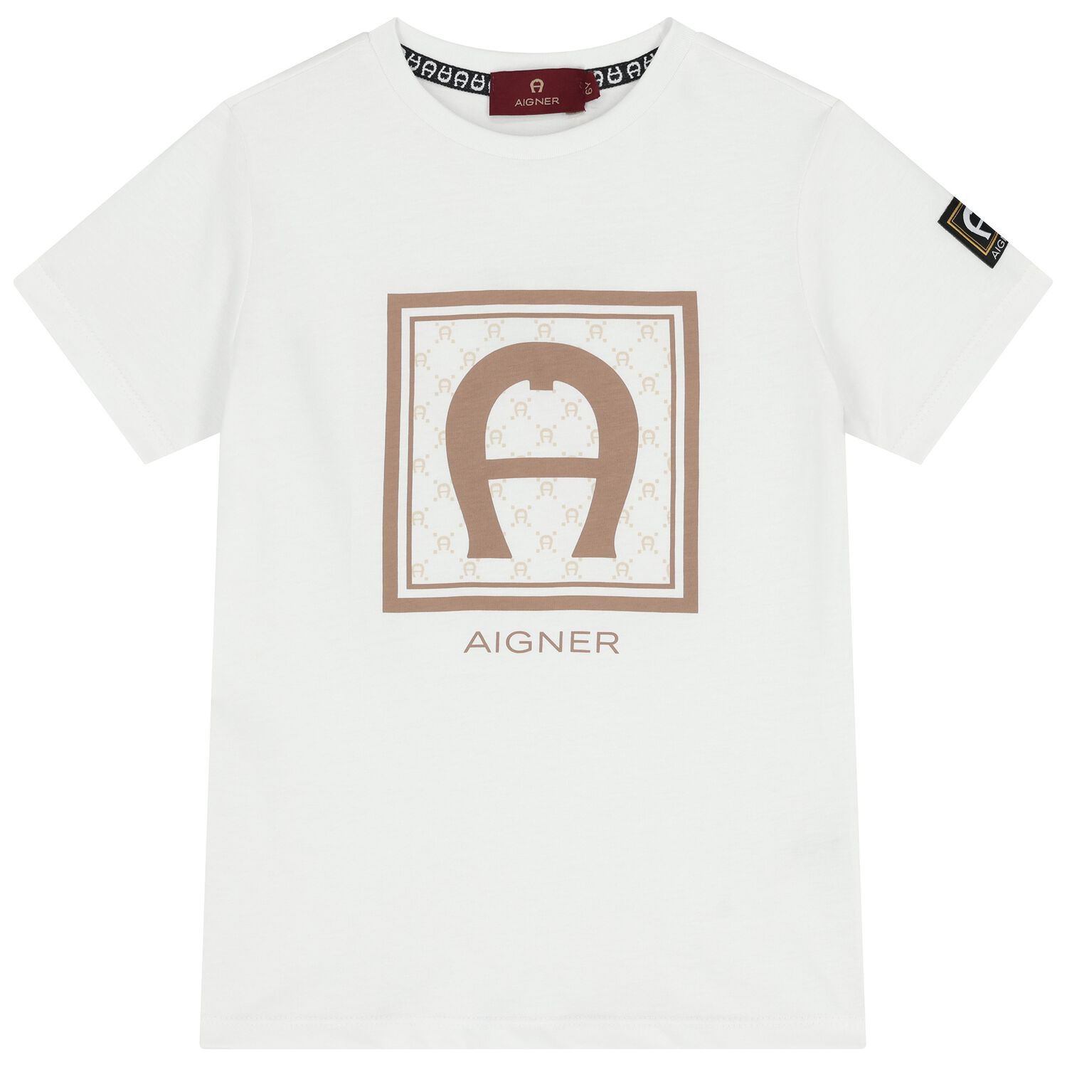 Boys White Logo T-Shirt, 2, hi-res
