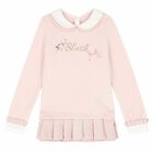 Girls Pink Printed Leggings Set, 1, hi-res