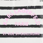 Girls White & Black Striped Dress, 1, hi-res