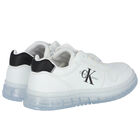 White Logo Trainers, 1, hi-res