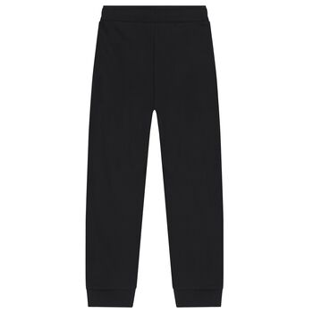 Boys Black Logo Joggers