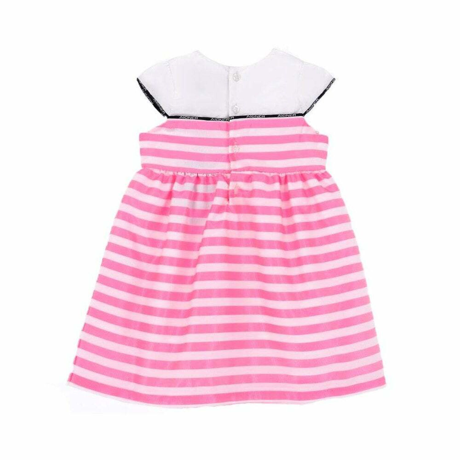 Pink & White Striped Dress, 1, hi-res