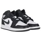 Black, Green & White Air Jordan 1 Mid Trainers, 1, hi-res