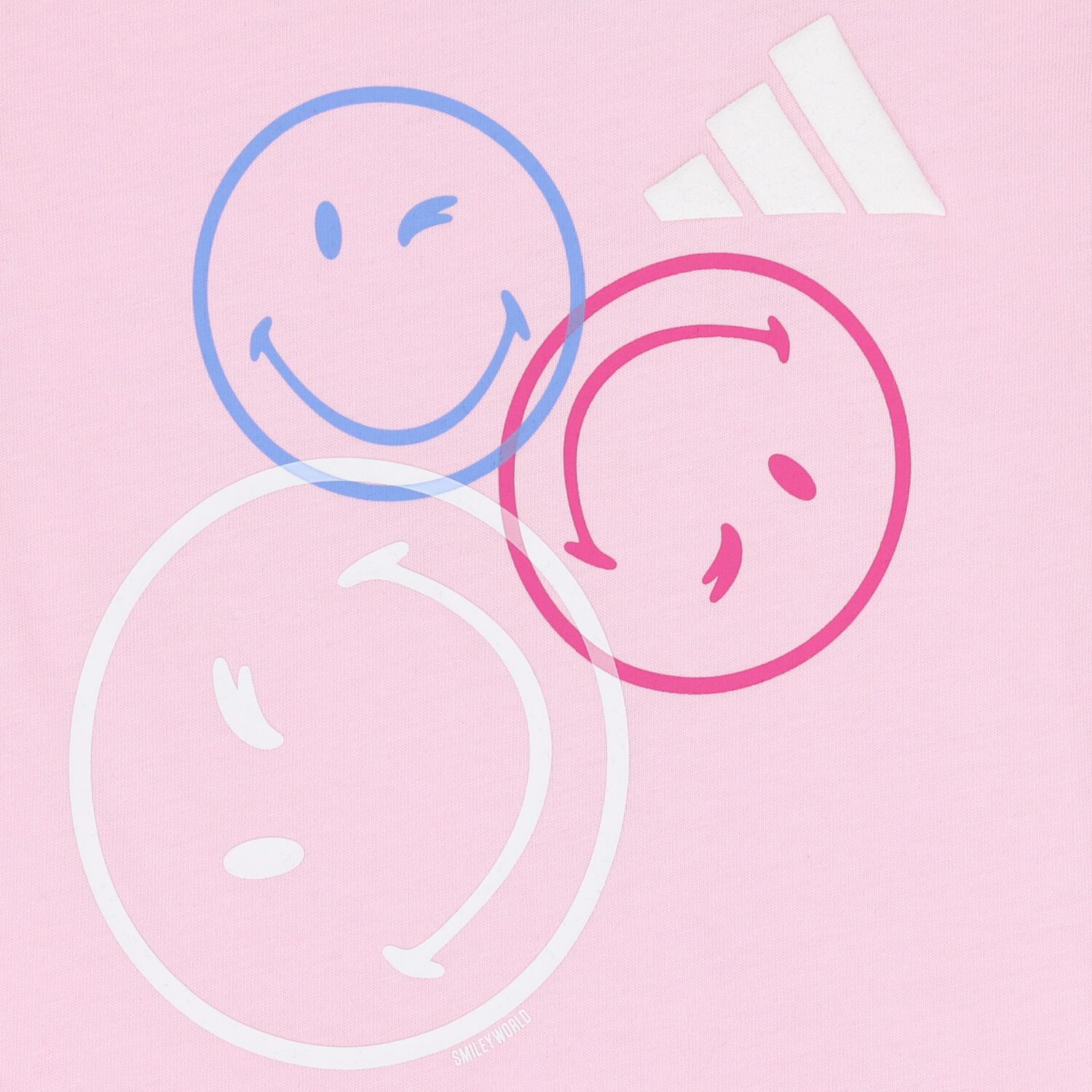 Younger Girls Pink & Black Smiley Logo Shorts Set, 2, hi-res