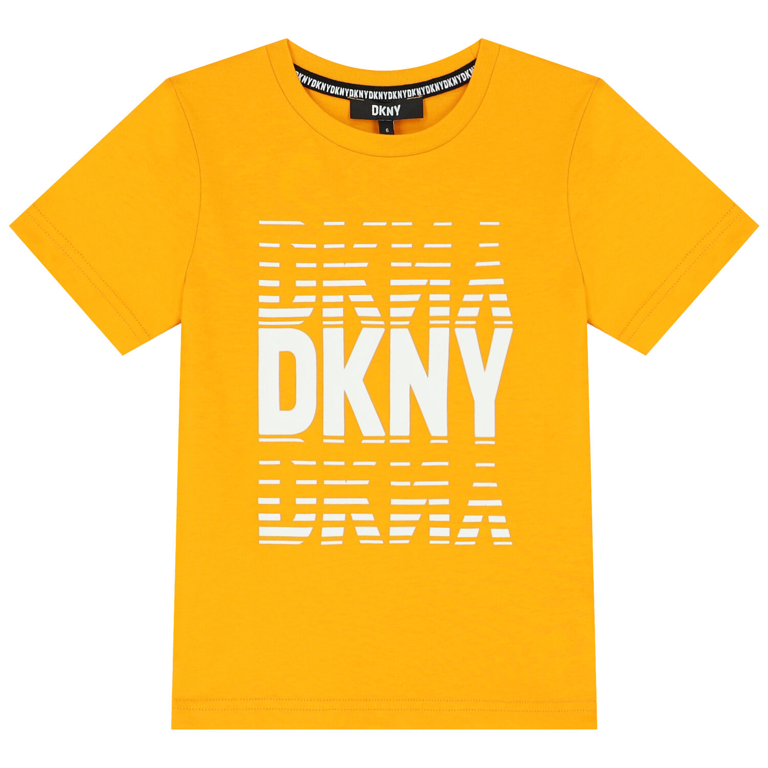 تيشيرت بالشعار باللون البرتقالي للأولاد, 2, hi-res