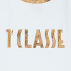 تيشيرت بالشعار باللون الأبيض للبنات, 1, hi-res