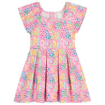 Girls Pink Logo Dress