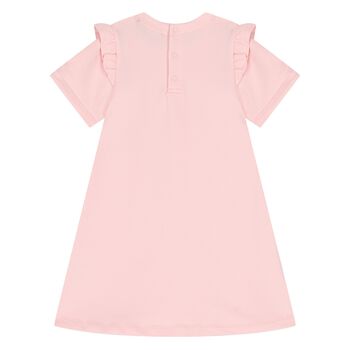 Younger Girls Pink Logo Bag Dress