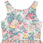 Girls Multi-Coloured Floral Dress, 1, hi-res