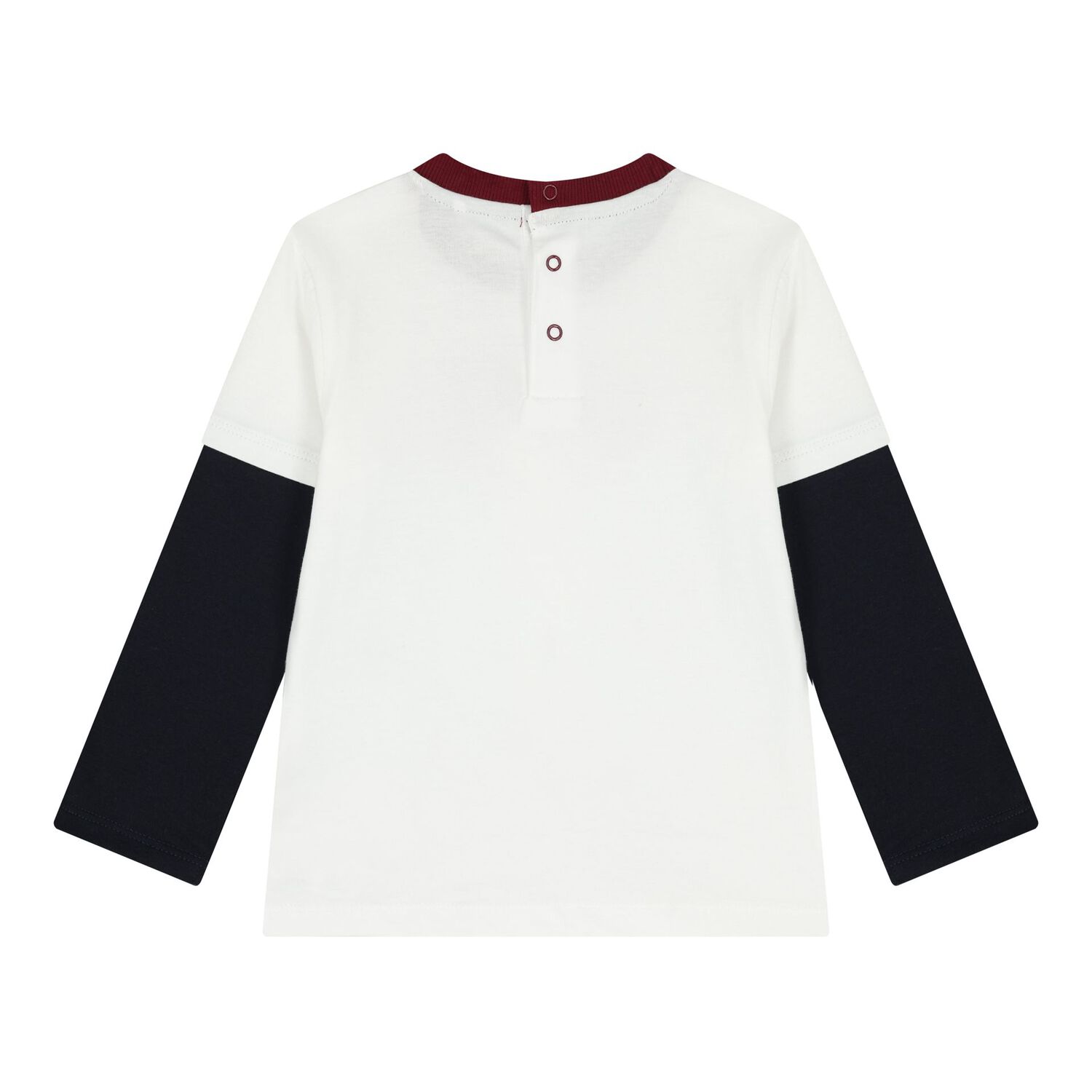 Baby Boys White & Red Teddy Bear Logo Joggers Set, 1, hi-res