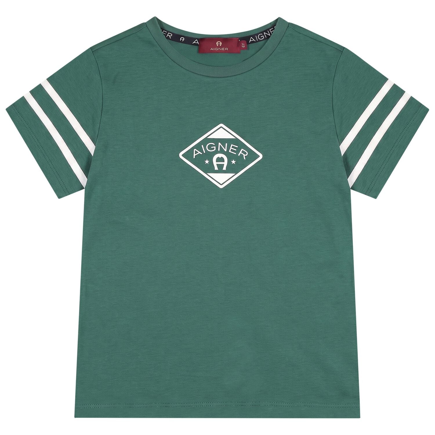 Boys Green Logo T-Shirt, 2, hi-res