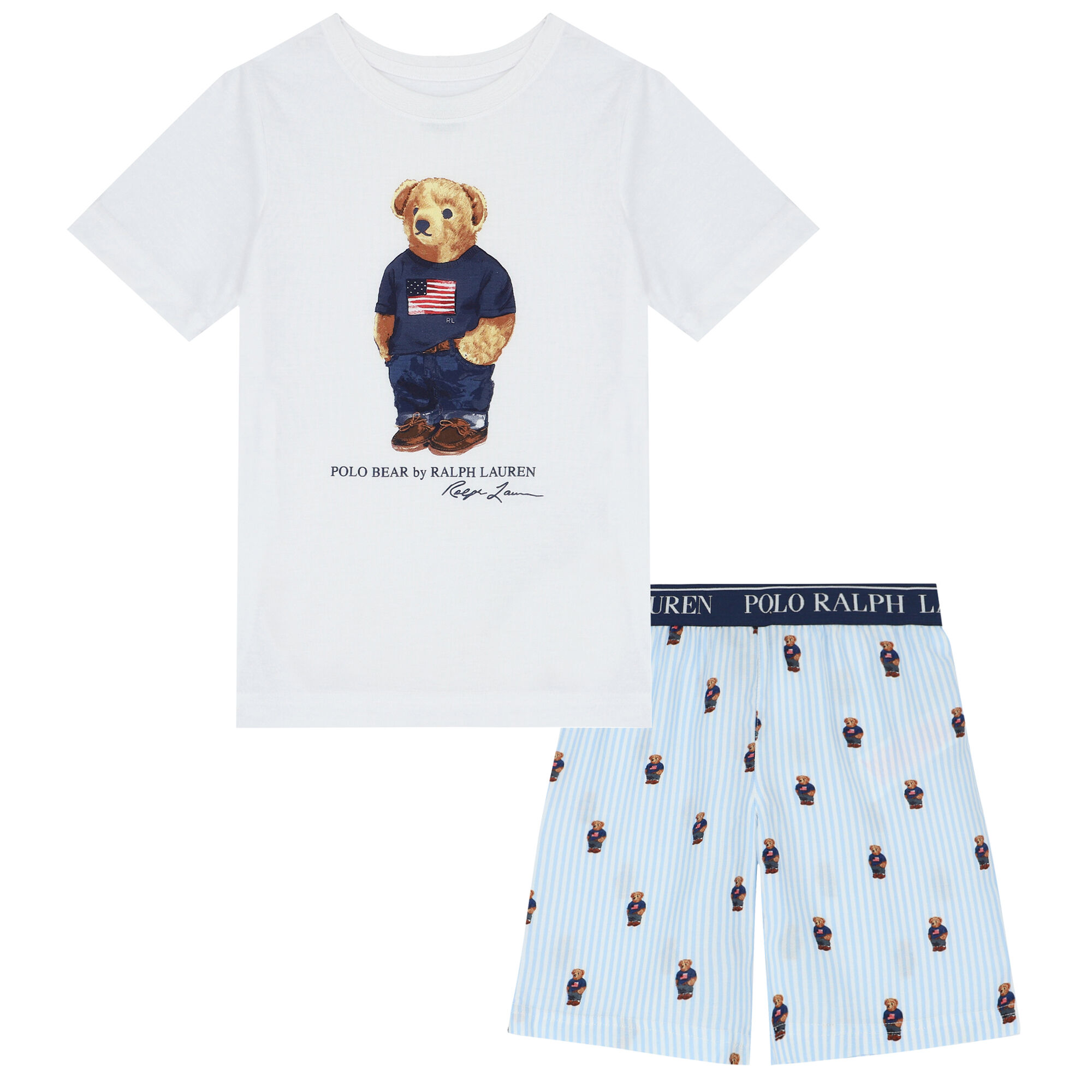 Boys polo pajamas clearance