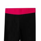 Girls Black & Pink Logo Leggings, 1, hi-res