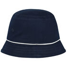 Younger Boys Navy Blue Logo Bucket Hat, 1, hi-res