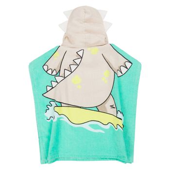 Baby Boys Green Dinosaur Towel