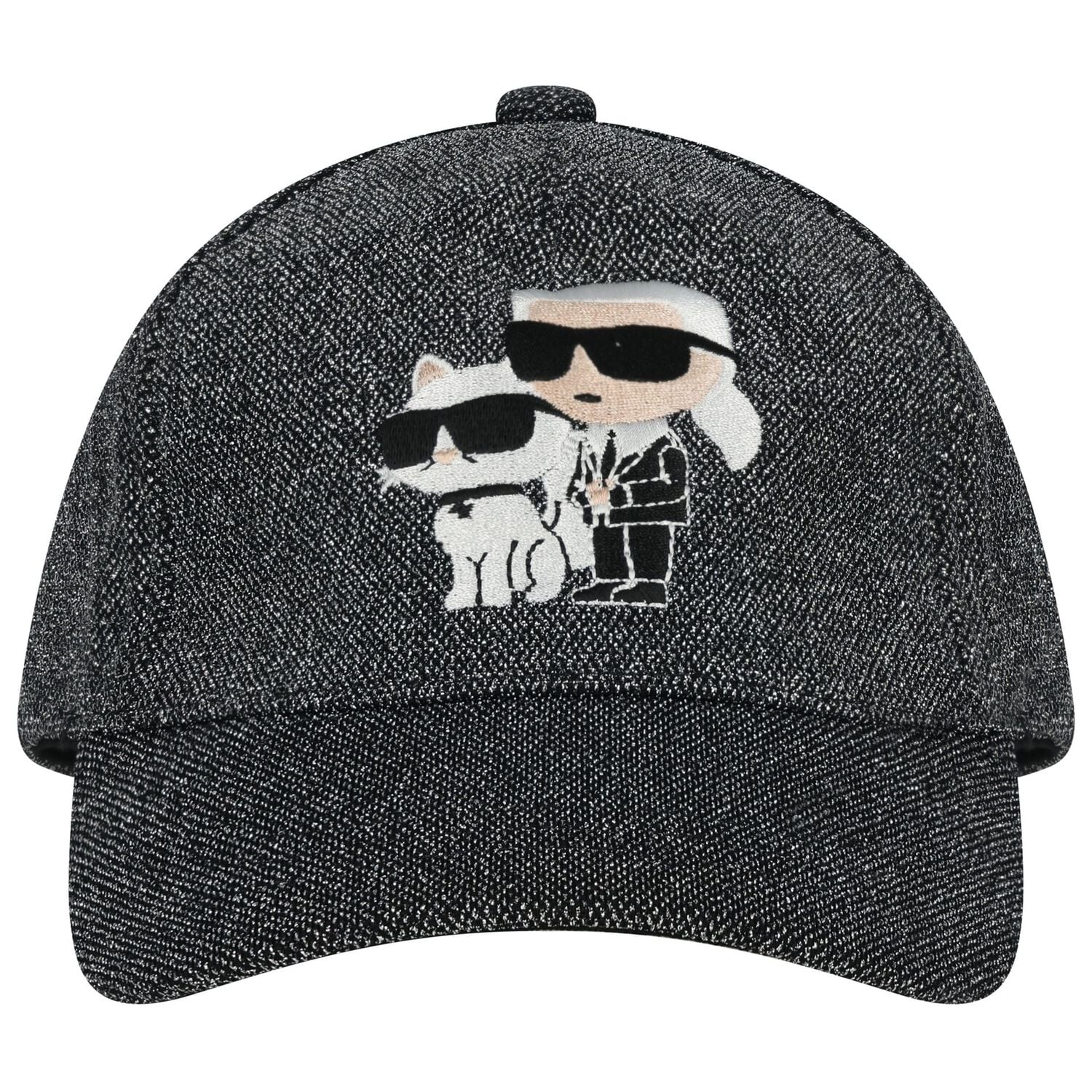 Girls Mini Me Black Ikonik Karl & Choupette Cap, 1, hi-res