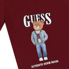 شورت اولاد بالشعار تيدى بير باللون الاحمر , 2, hi-res