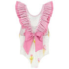 مايوه بنات بطبعة ايس كريم باللون الأبيض, 2, hi-res