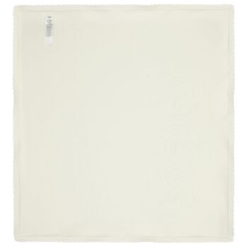 بطانيه بنات مزينه بالزهور باللون العاجى 