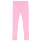 Girls Pink Logo Reversible Leggings, 1, hi-res