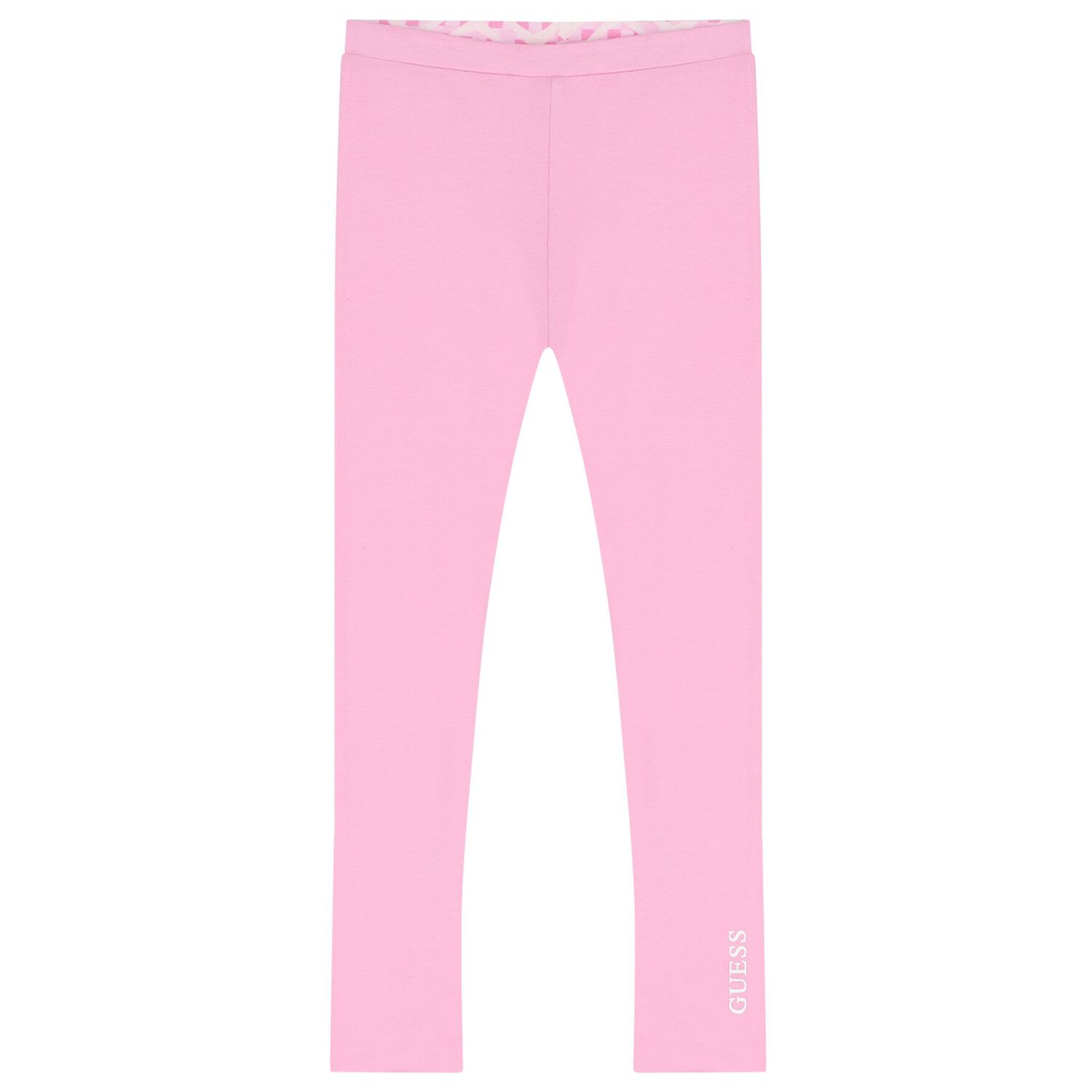 Girls Pink Logo Reversible Leggings, 1, hi-res