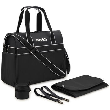 Black Logo Baby Changing Bag