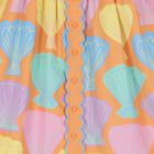 فستان بنات بطبعة الصدف باللون البرتقالى, 1, hi-res