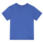Baby Boys Blue Logo T-Shirt, 1, hi-res