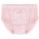 Baby Girls Pink & White Logo Dress Set, 1, hi-res