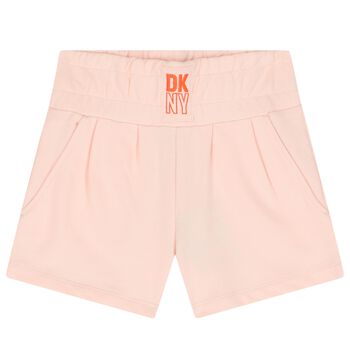 Girls Pink Logo Shorts