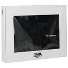 طقم بدلة رياضية أولاد بالشعار باللون الأبيض والأسود, 1, hi-res