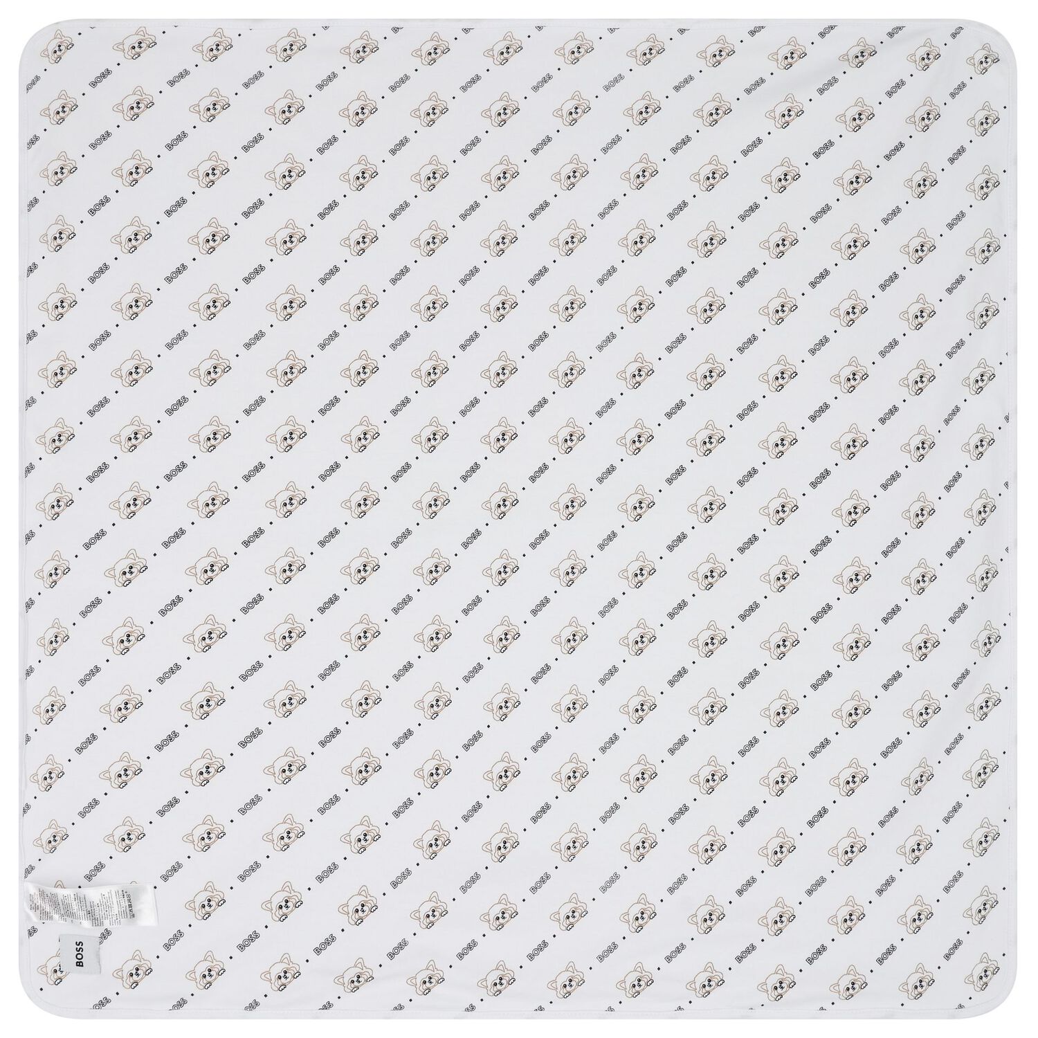 White Logo Baby Blanket, 1, hi-res image number null