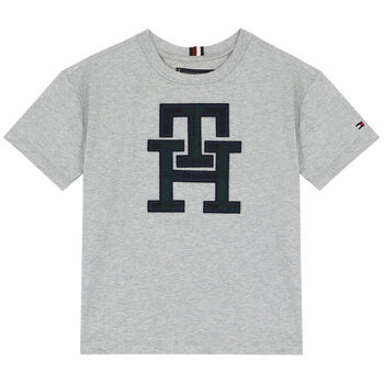 Boys Grey Logo T-Shirt	