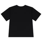 تيشيرت أولاد بشعار تيدي باللون الأسود, 2, hi-res