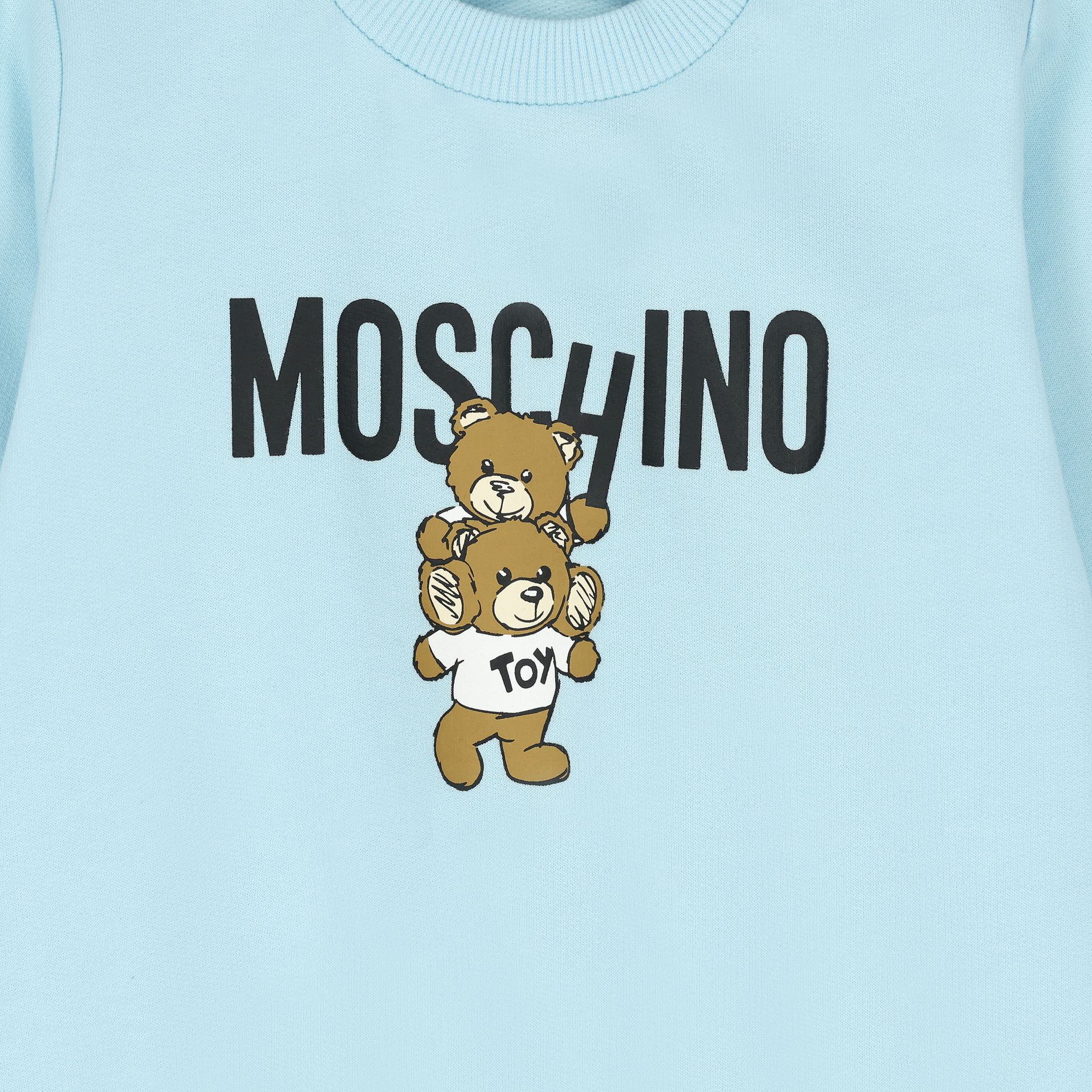 Blue moschino sweatshirt new arrivals