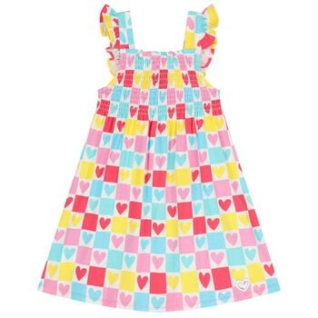 Girls Multi-Coloured Hearts Dress