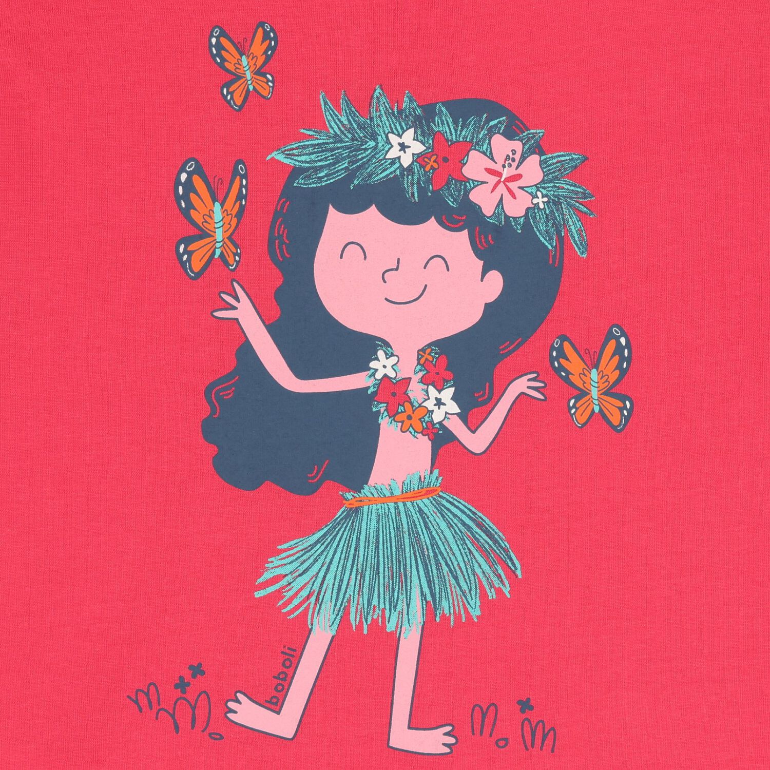 Girls Pink Dancing Lady T-Shirt, 1, hi-res