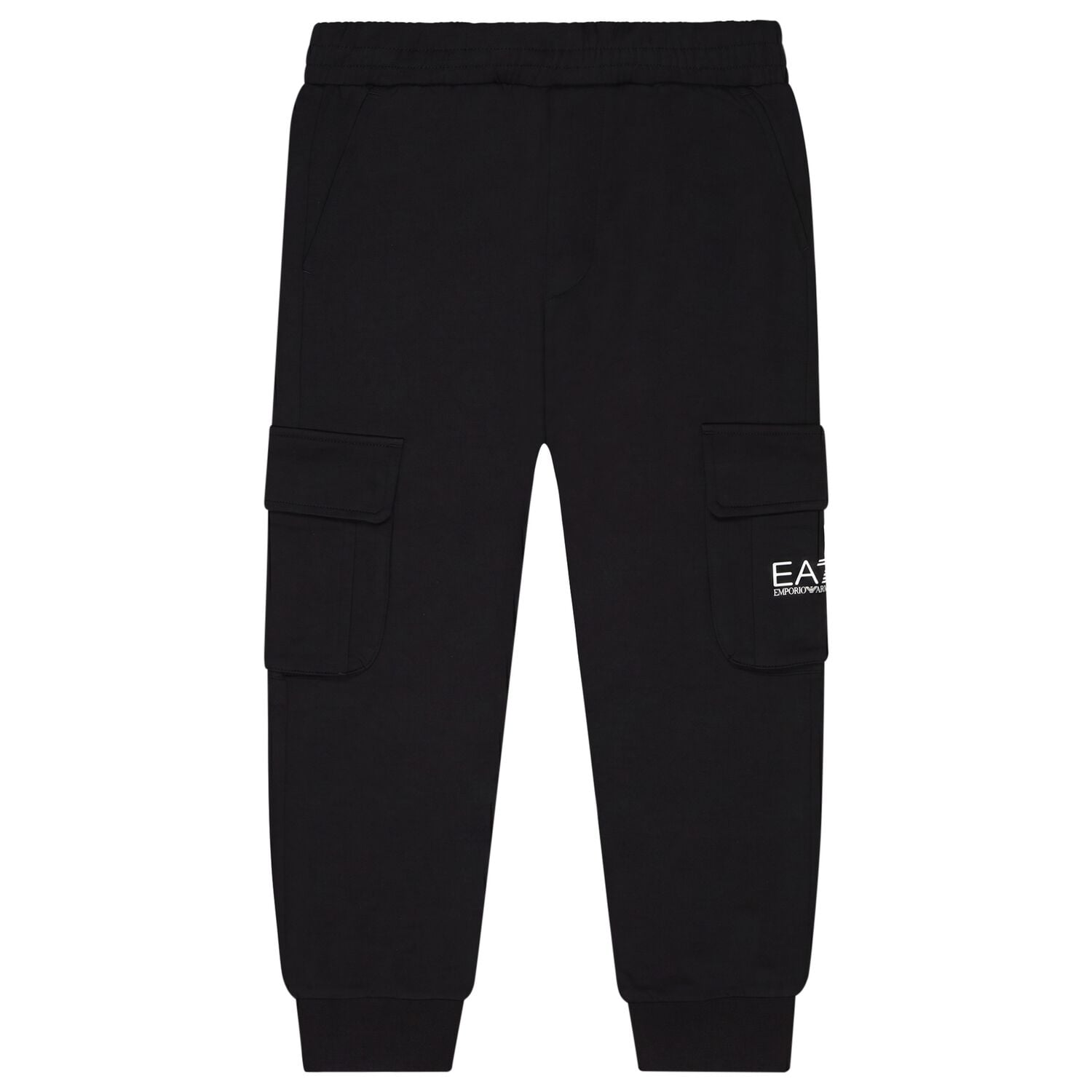Boys Black Logo Joggers, 1, hi-res