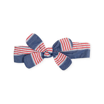 Girls Blue & Red Headband