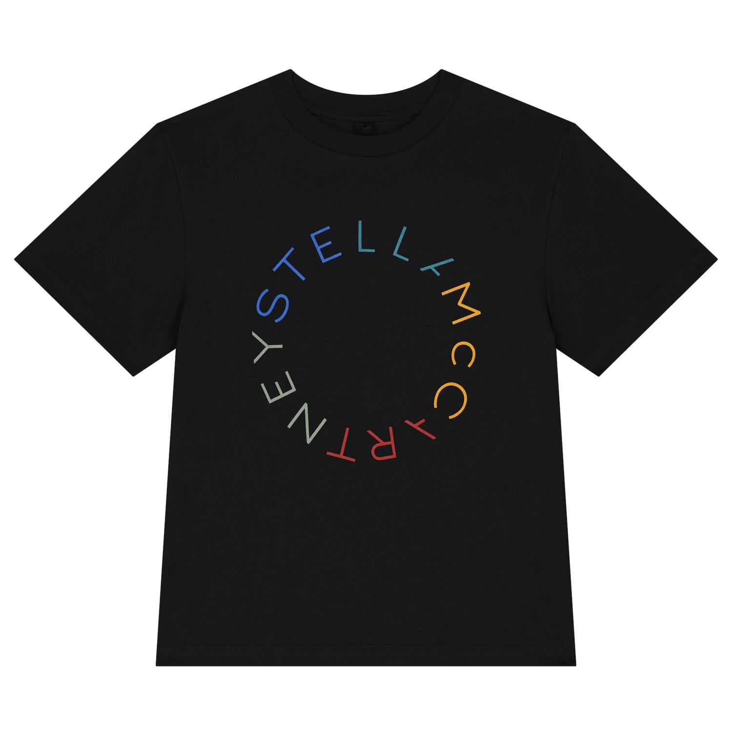 تيشيرت أولاد بالشعار باللون الأسود, 2, hi-res