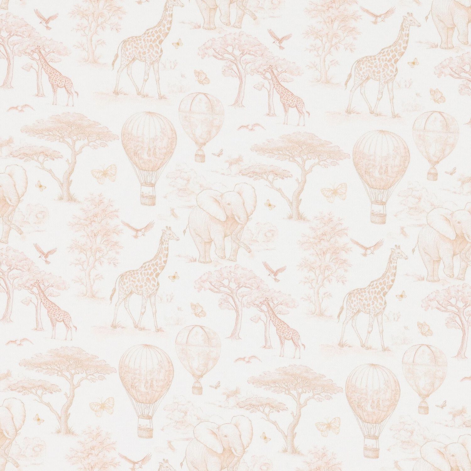 White & Beige Africa Baby Blanket, 2, hi-res