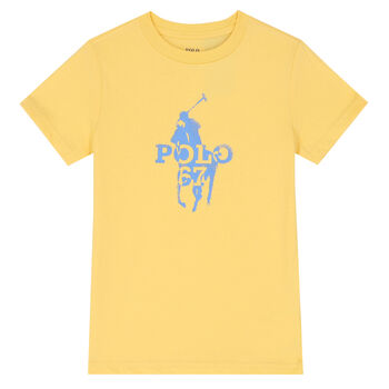 Boys Yellow Logo T-Shirt