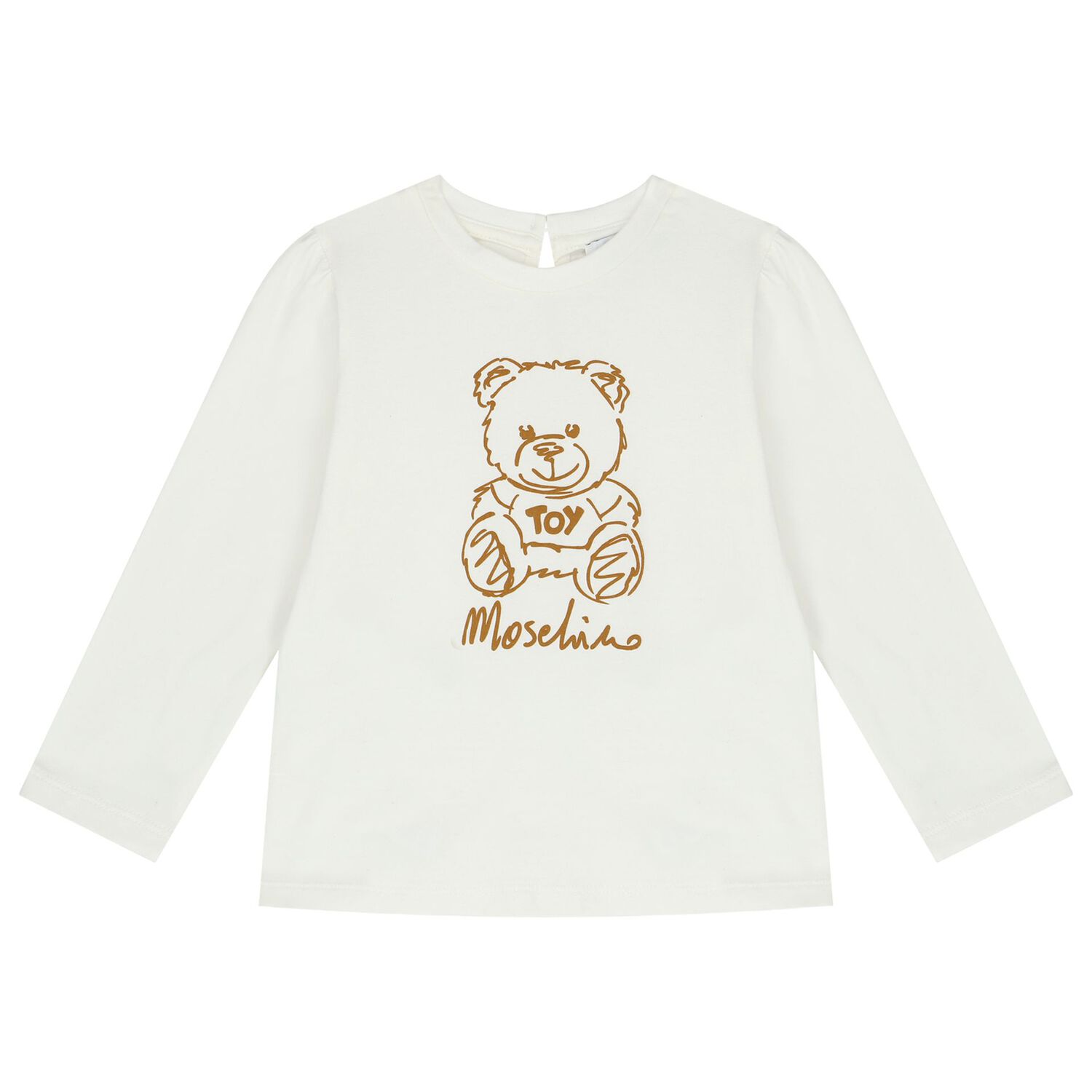 طقم تنورة بنات بشعار تيدى باللون العاجى والأحمر, 1, hi-res